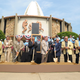 A groundbreaking ceremony at the Pro Football Hall Of Fame in 2011